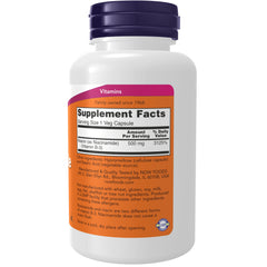 NOW Foods Niacinamide (B-3) 500 mg - 100 Veg Capsules