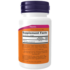 NOW Foods Vitamin E-400 With Mixed Tocopherols - 50 Softgels