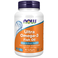 NOW Foods Ultra Omega-3 (Bovine Gelatin) - 90 Softgels