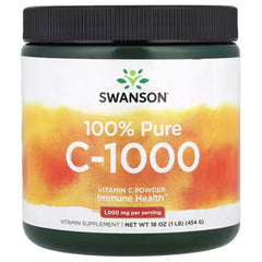 Swanson 100% Pure C-1000, Vitamin C Powder - 454g (16 oz.)