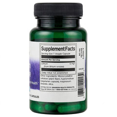 Swanson Lithium Orotate, 5 mg - 60 Veg Capsules