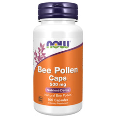 NOW Foods Bee Pollen 500 mg - 100 Capsules