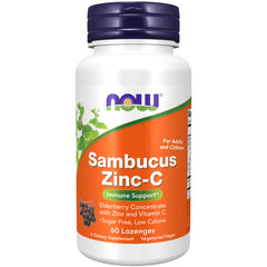 NOW Foods Sambucus Zinc-C - 60 Lozenges