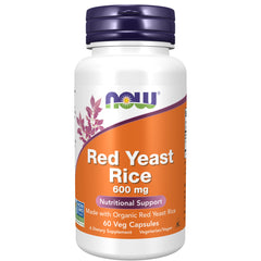 NOW Foods Red Yeast Rice 600 mg - 60 Veg Capsules