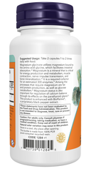 NOW Foods Magnesium Glycinate with BioPerine - 60 Veg Capsules