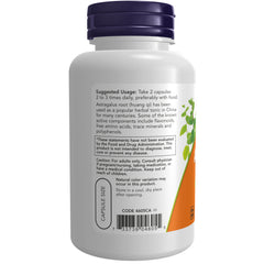 NOW Foods Astragalus 500 mg - 100 Veg Capsules