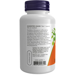 NOW Foods Dandelion Root 500 mg - 100 Veg Capsules