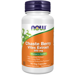 NOW Foods Chaste Berry Vitex Extract 300 mg - 90 Veg Capsules