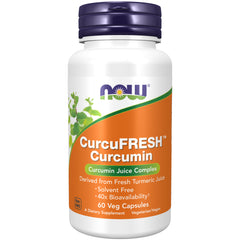 NOW Foods CurcuFRESH Curcumin - 60 Veg Capsules
