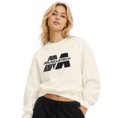 MuscleTech Premium Unisex Sweater - White