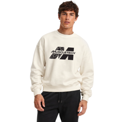 MuscleTech Premium Unisex Sweater - White