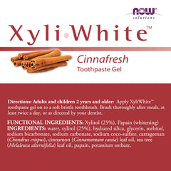 NOW Solutions Xyliwhite Cinnafresh Toothpaste Gel - 181g