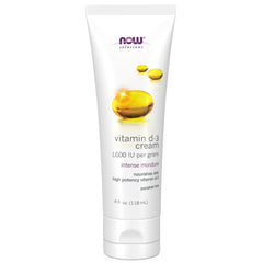 NOW Solutions Vitamin D-3 Cream - 118ml (4 fl. oz.)