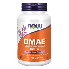 NOW Foods DMAE 250 mg - 100 Veg Capsules