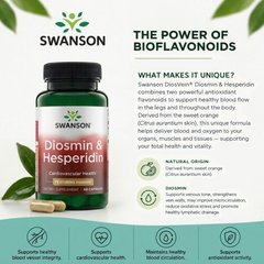 Swanson Diosmin & Hesperidin with DiosVein - 60 Capsules