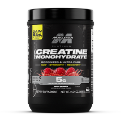 MuscleTech Platinum 100% Creatine Monohydrate Powder - 60 Servings