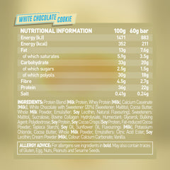 Grenade White Chocolate Cookie Protein Bar - 12 x 60g Bars