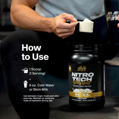 MuscleTech Nitro-Tech 100% Whey Gold 5lbs - Dulce de Leche
