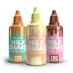 Tru Hydration Milkshake Enhancer Caramel, Condensed Milk & Chocolate - 45ml (3 Pack)