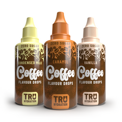 Tru Hydration Coffee Enhancer Condensed Milk, Caramel & Vanilla - 45ml (3 Pack)