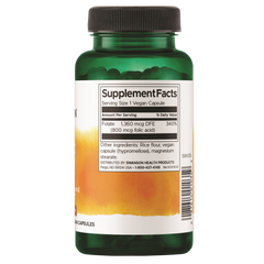 Swanson Folic Acid 800mcg - 250 Vegan Capsules