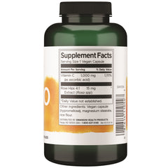 Swanson C-1000 - Vitamin C with Rose Hips 1,000mg  - 90 Vegan Capsules