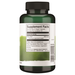 Swanson Full Spectrum Holy Basil Leaf 400mg - 120 Vegan Capsules