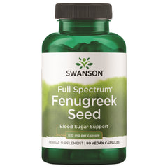 Swanson Full Spectrum Fenugreek Seed 610mg - 90 Capsules