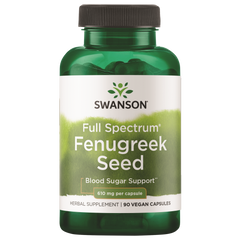 Swanson Full Spectrum Fenugreek Seed 610mg - 90 Capsules