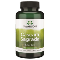 Swanson Cascara Sagrada 450mg - 100 Capsules