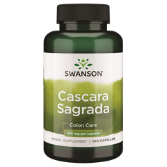 Swanson Cascara Sagrada 450mg - 100 Capsules