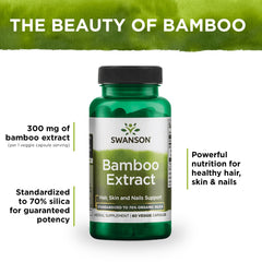 Swanson Bamboo Extract 300mg - 60 Vegan Capsules