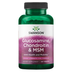 Swanson Glucosamine, Chondroitin & Msm 3-in-1 Formula - 120 Tablets