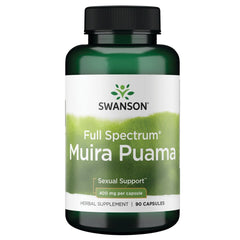 Swanson Full Spectrum Muira Puama 400 mg - 90 Capsules