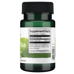 Swanson Green Tea 500 mg - 30 Capsules