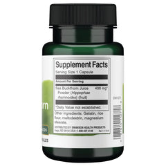 Swanson Full Spectrum Sea Buckthorn 400mg - 60 Capsules