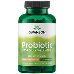 Swanson Probiotic, Daily Wellness 1 Billion CFU - 120 Capsules