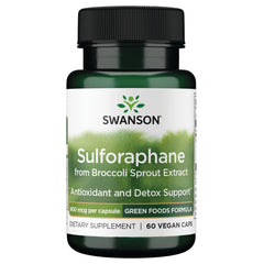 Swanson Sulforaphane from Broccoli Sprout Extract 400 mcg - 60 Veg Caps