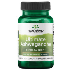 Swanson Ultimate Ashwagandha - Ksm-66 250 mg - 60 Veg Capsules