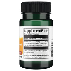 Swanson P-5-P Pyridoxal-5-Phosphate - Double Strength 40 mg - 60 Capsules