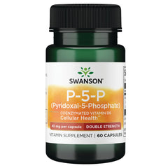 Swanson P-5-P Pyridoxal-5-Phosphate - Double Strength 40 mg - 60 Capsules