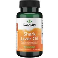 Swanson Shark Liver Oil 550 mg - 60 Softgels