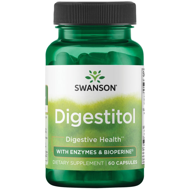 Swanson Digestitol with Enzymes & Bioperine - 60 Capsules