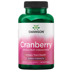 Swanson Cranberry Whole Fruit Concentrate - Super Strength 420 mg - 60 Softgels