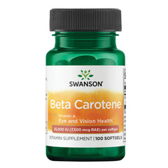 Swanson Beta-Carotene 25,000 Iu (7,500 mcg Rae) - 100 softgels