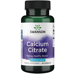 Swanson Calcium Citrate 200mg - 60 Capsules
