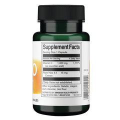 Swanson C-1000 - Vitamin C with Rose Hips 1,000mg  - 30 Capsules
