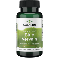 Swanson Full Spectrum Blue Vervain 400mg - 60 Capsules