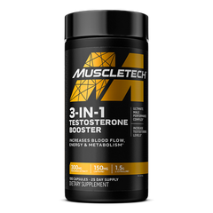 MuscleTech 3-in-1 Testosterone Booster - 100 capsules