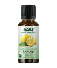 NOW Essential Oils Lemon Oil Organic - 30ml